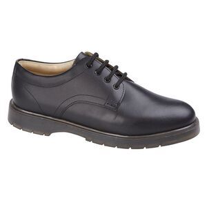 Grafters Mens Waxy Leather Formal Shoes / Black
